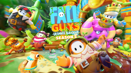Saison 5 Fall Guys : une nouvelle saison dans la Jungle avec des dinosaures !