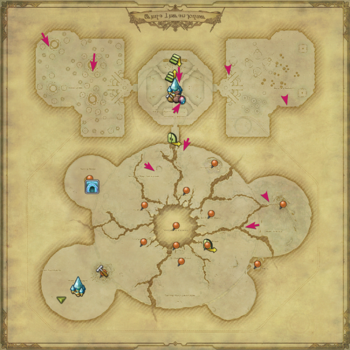 FF14 Emplacements de tous les Vents Éthérés de Mare Lamentorum Millenium