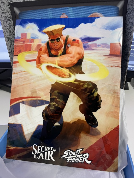 Artwork de la carte de Guile - Street Fighter V