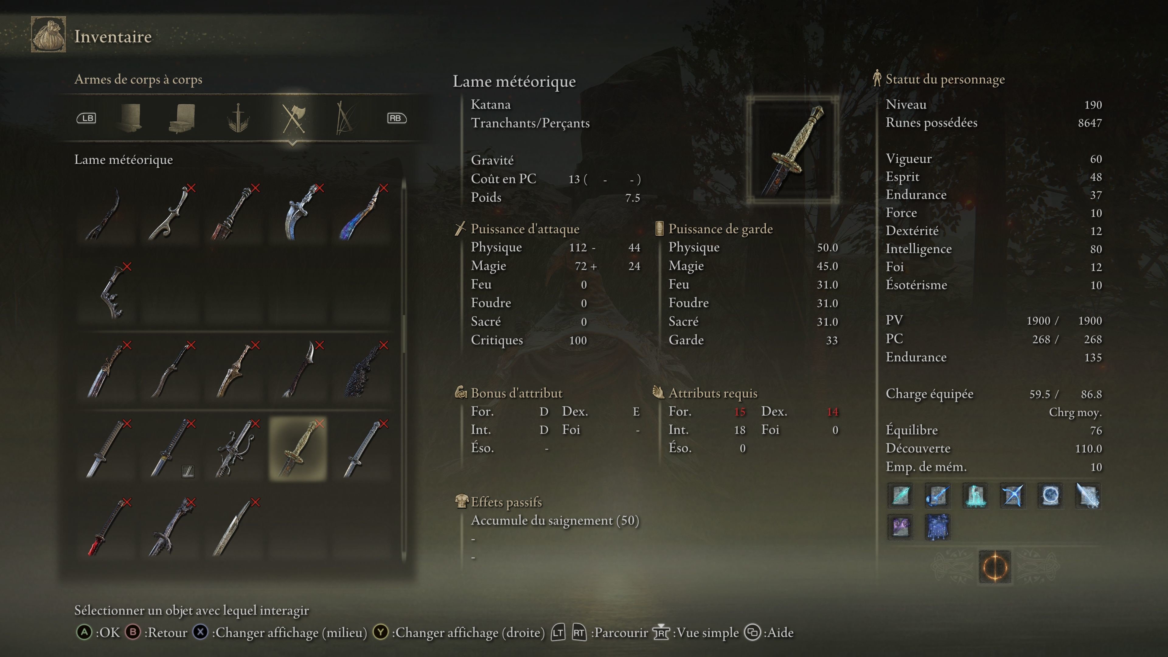 Lame météorique Elden Ring Position, où la trouver ? Millenium