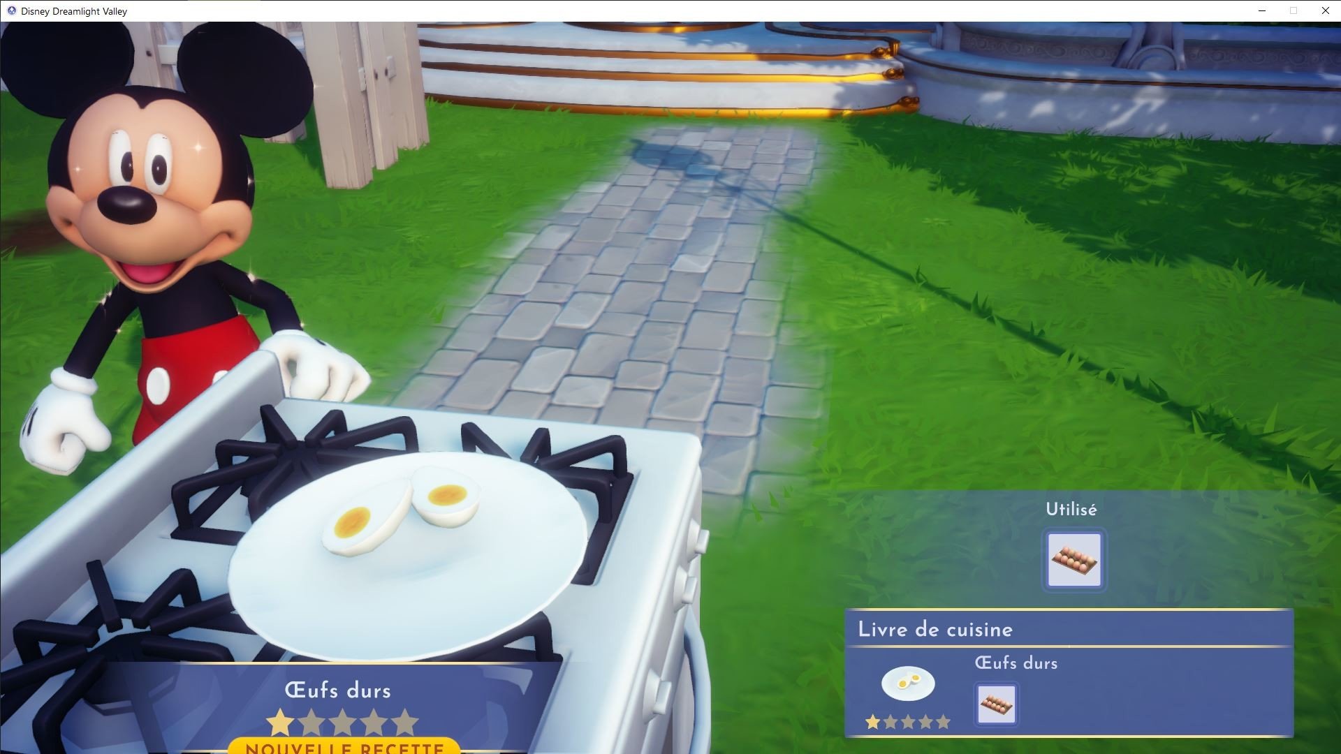 Recettes 1 étoile Disney Dreamlight Valley Crackers, crudités, œuf