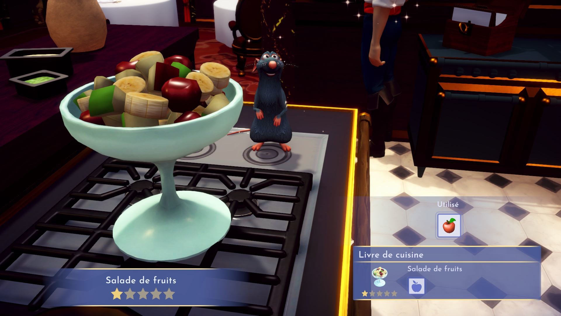 Recettes 1 étoile Disney Dreamlight Valley Crackers, crudités, œuf dur... Tous les plats
