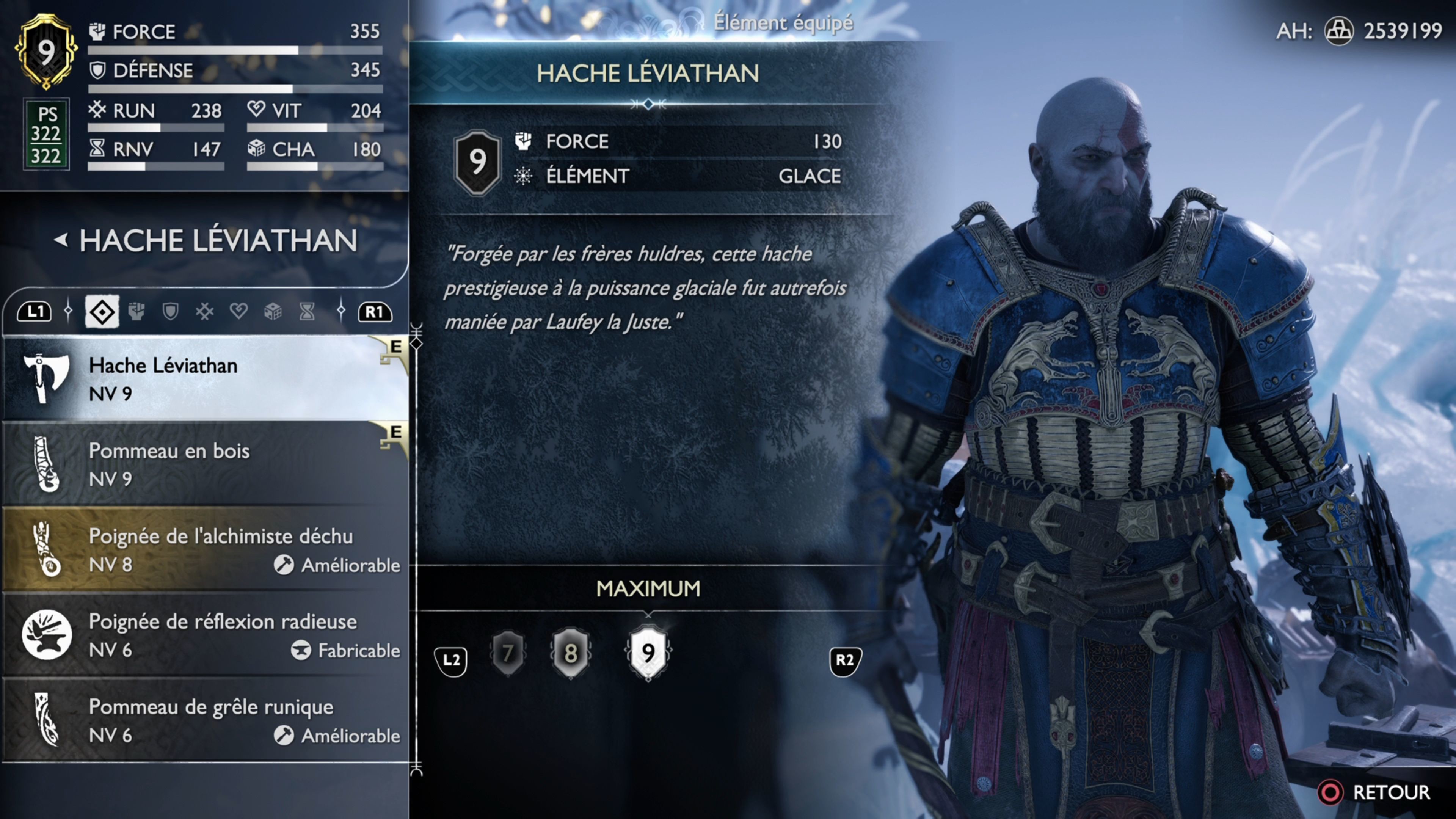 Flamme de glace Hache Léviathan God of War Ragnarok Où trouver toutes les améliorations Flamme de glace Hache Léviathan God of War Ragnarok Où trouver toutes les améliorations