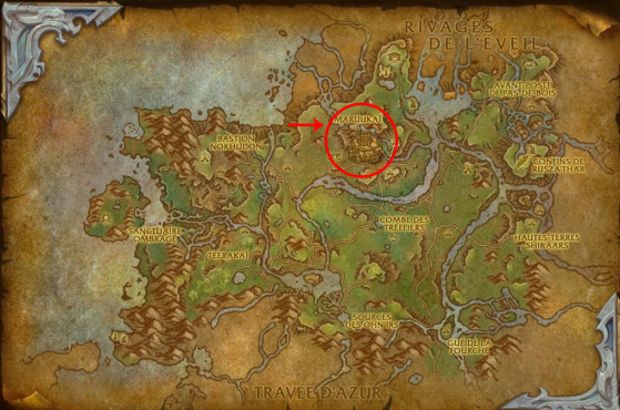 Localisation des MaruukaÏ - World of Warcraft