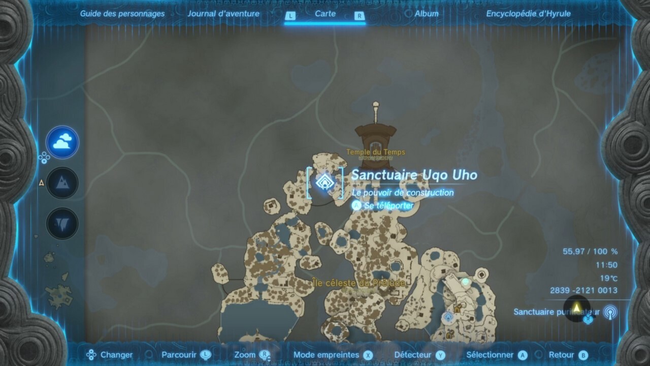 Sanctuaire Uqo Uho Zelda Tears Of The Kingdom Ile C leste Du Pr lude 