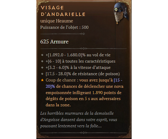Visage d'Andarielle - Diablo IV