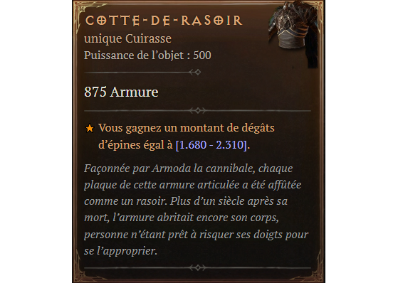 Cotte-de-Rasoir - Diablo IV