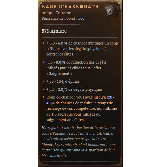 Rage d'Harrogath - Diablo IV