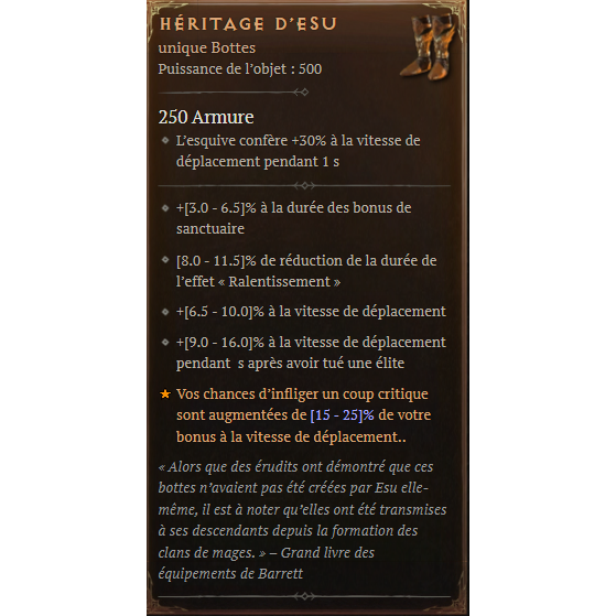 Héritage d'Esu - Diablo IV