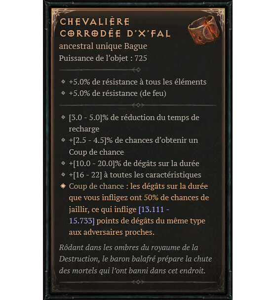 Chevalière corrodée d’X’fal - Diablo IV