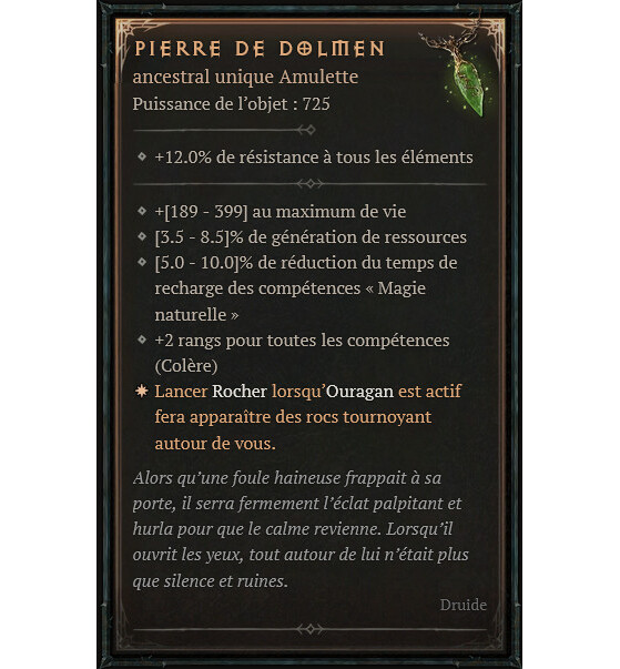 Pierre de dolmen - Diablo IV