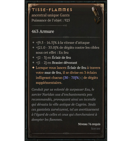 Tisse-flammes - Diablo IV