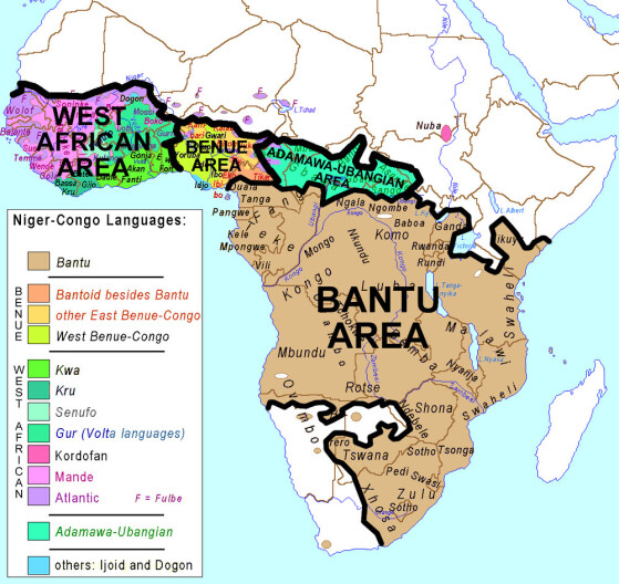 Région des peuples bantous - Millenium