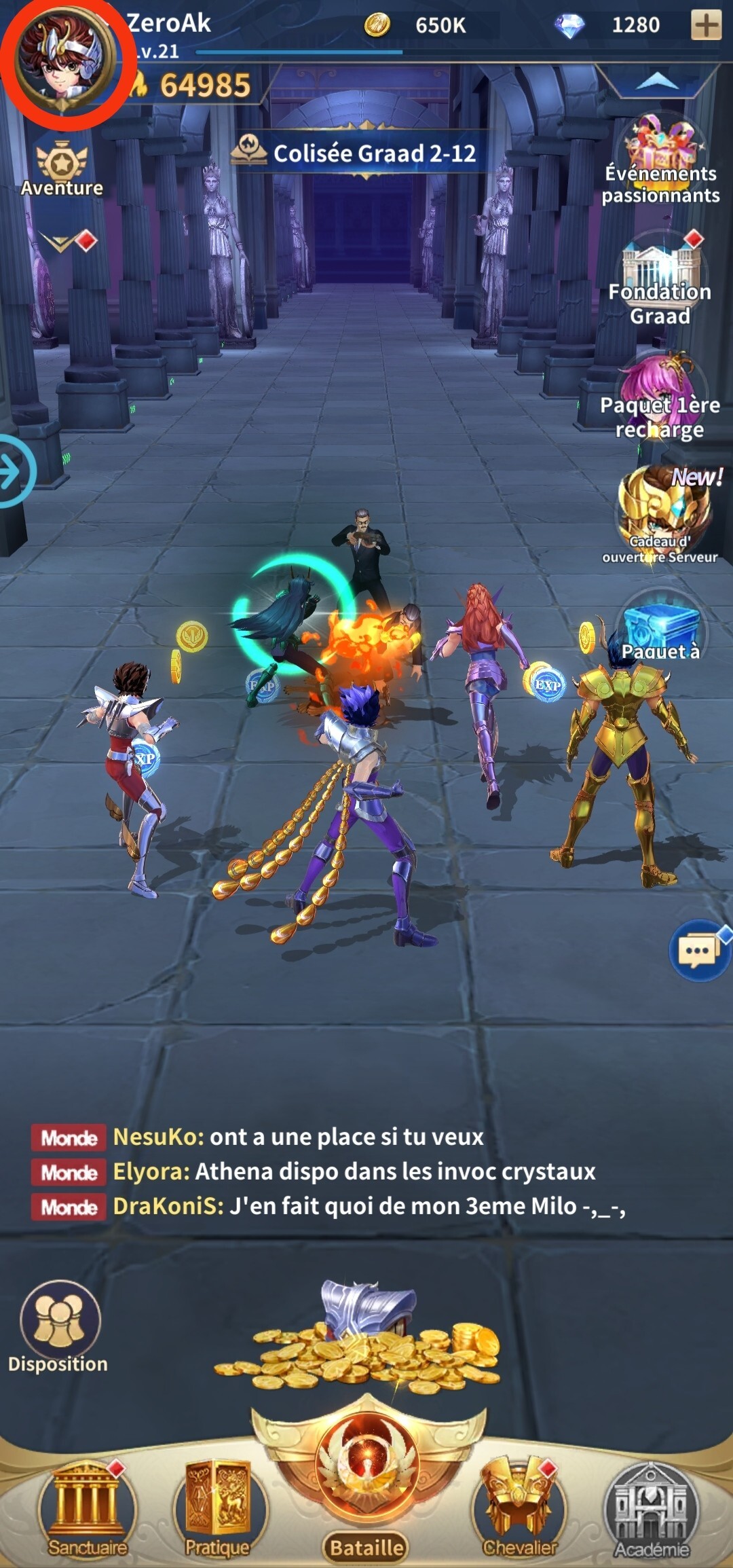 Codes Saint Seiya Legend of Justice octobre 2024 tous les