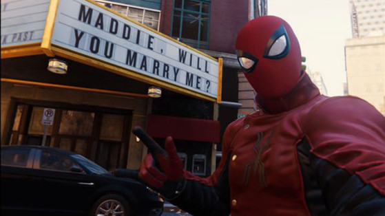 Spiderman PS4 : L'easter egg de la demande en mariage qui tourne mal