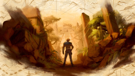Ezreal s'aventure dans le village de Parétha, gardant le puissant élixir d'Uloa - League of Legends