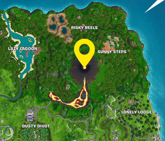 Fortnite defi semaine 5 saison 8 etoile cachee