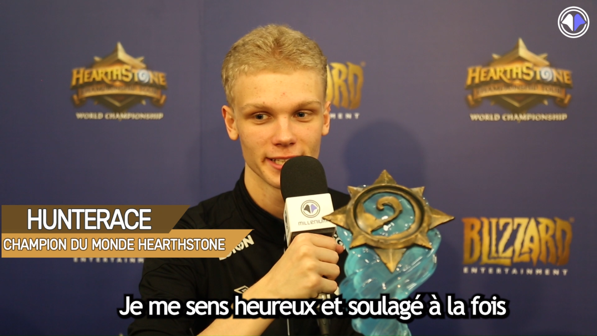 爐石世界台北站：專訪 Hunterace Champion du Monde