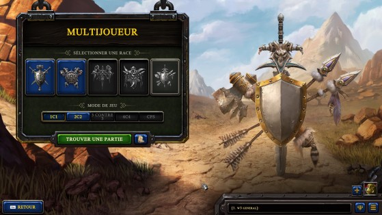 Le menu multijoueur de la beta - Warcraft 3 : Reforged
