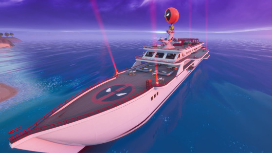 Fortnite : le yacht de Deadpool, nouveau bateau, lieu