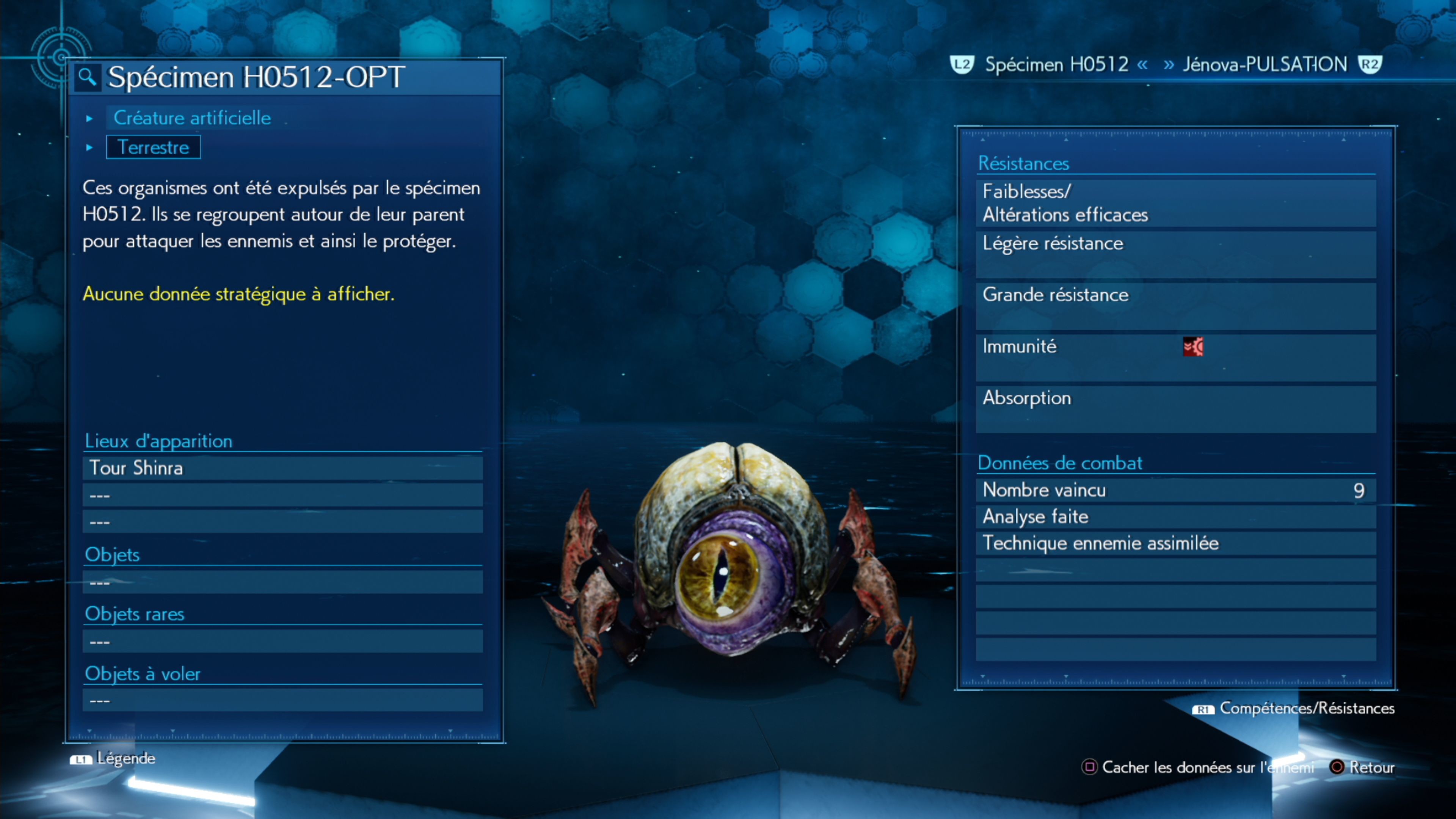 Spécimen H0512 FF7 Remake, boss chapitre 16 Comment le battre, soluce