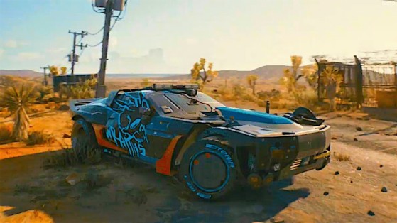 Cyberpunk 2077 : une voiture Mad Max Fury Road