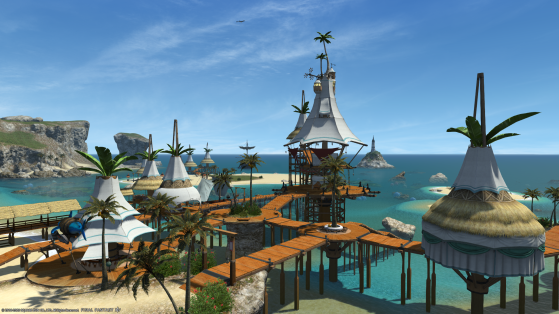 FFXIV: Costa del Sol vue du ciel - Final Fantasy XIV