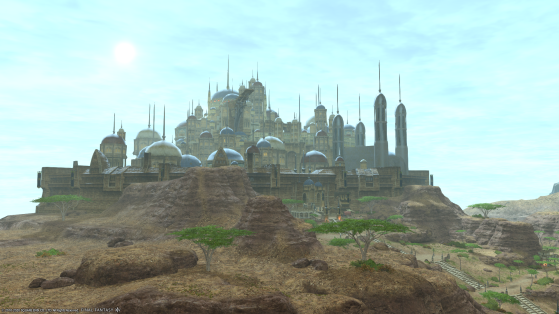FFXIV: Ul'Dah vue du ciel - Final Fantasy XIV