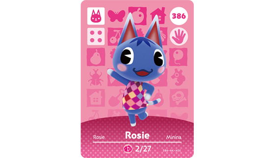 Carte Amiibo de Rosie - Animal Crossing New Horizons