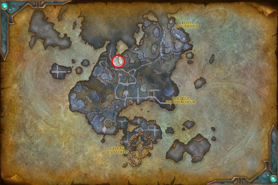 Localisation de Sombres-griffes - World of Warcraft