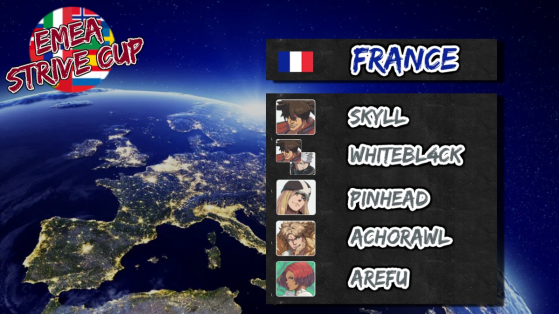 Composition de l'équipe de France - Guilty Gear Strive