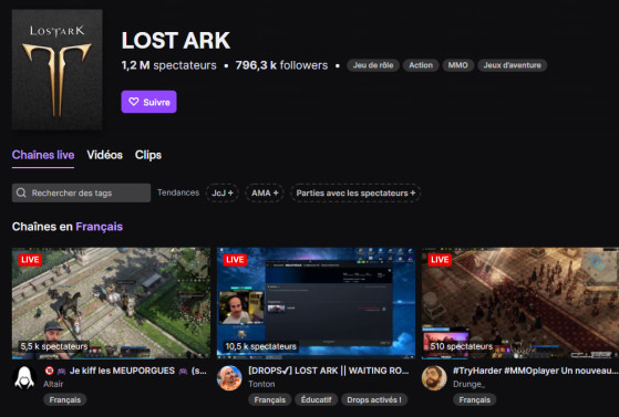 Record établi pour Lost Ark avec 1,2 millions de spectateurs sur Twitch - Lost Ark