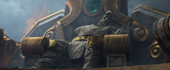 Le gardien Tyr (source : cinématique d'introduction à World of Warcraft: Dragonflight) - World of Warcraft