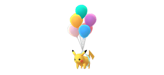 Pikachu ballon normal - Pokemon GO