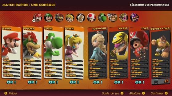 Le roster est un peu léger pour le moment - Mario Strikers : Battle League Football