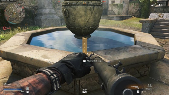 Position de la bougie sur la fontaine - Call of Duty Warzone