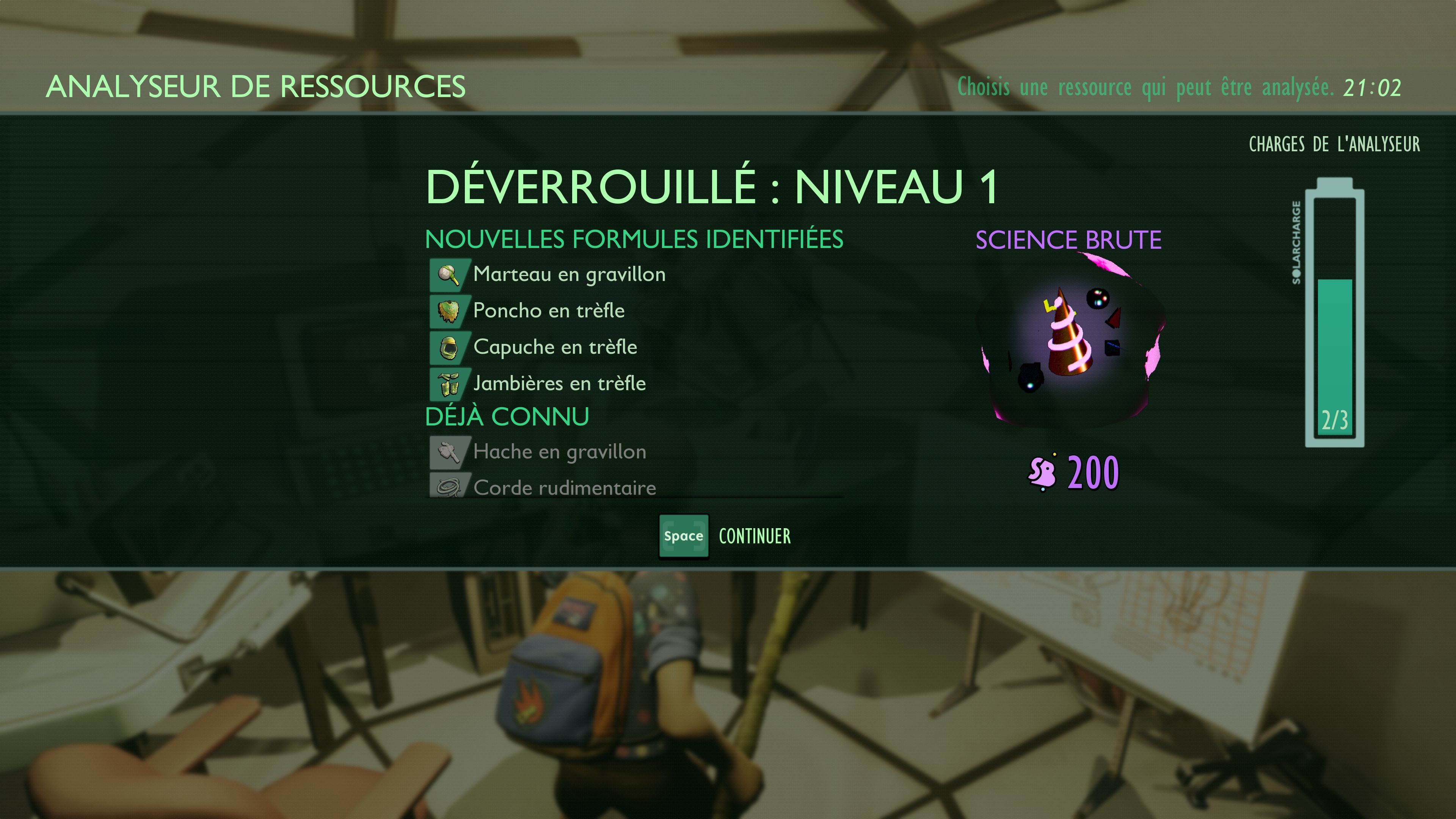 Poste de recherche Grounded Liste et position des scanners Millenium