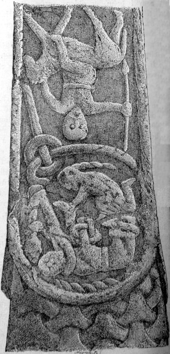 Détail de la croix de Gosforth - God of War Ragnarök