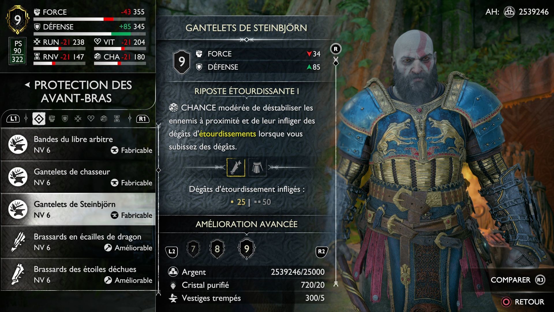 Meilleures armures God of War Ragnarok Armure Berserker, set Steinbjorn... Où toutes les