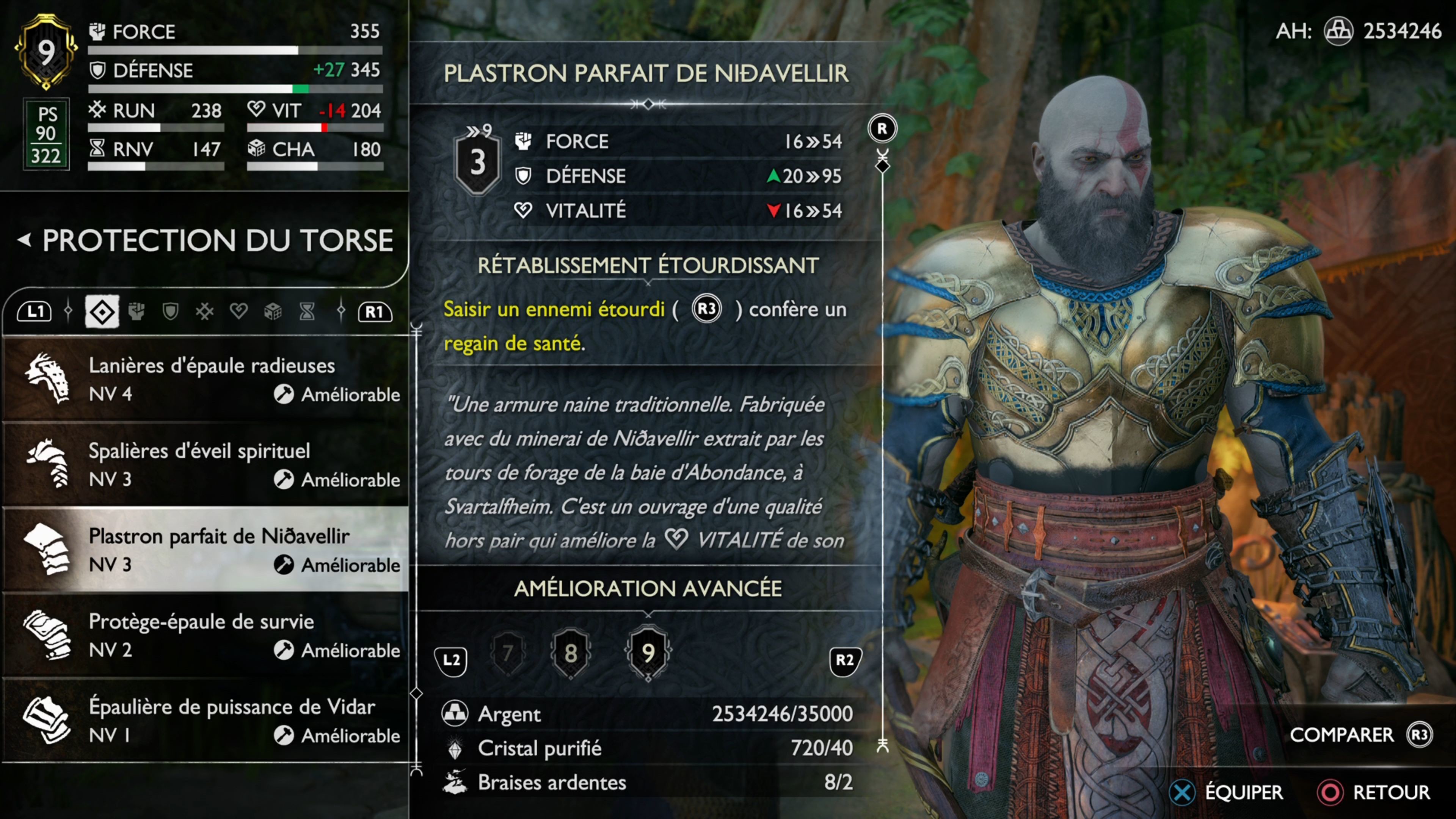 Meilleures armures God of War Ragnarok Armure Berserker, set Steinbjorn... Où toutes les
