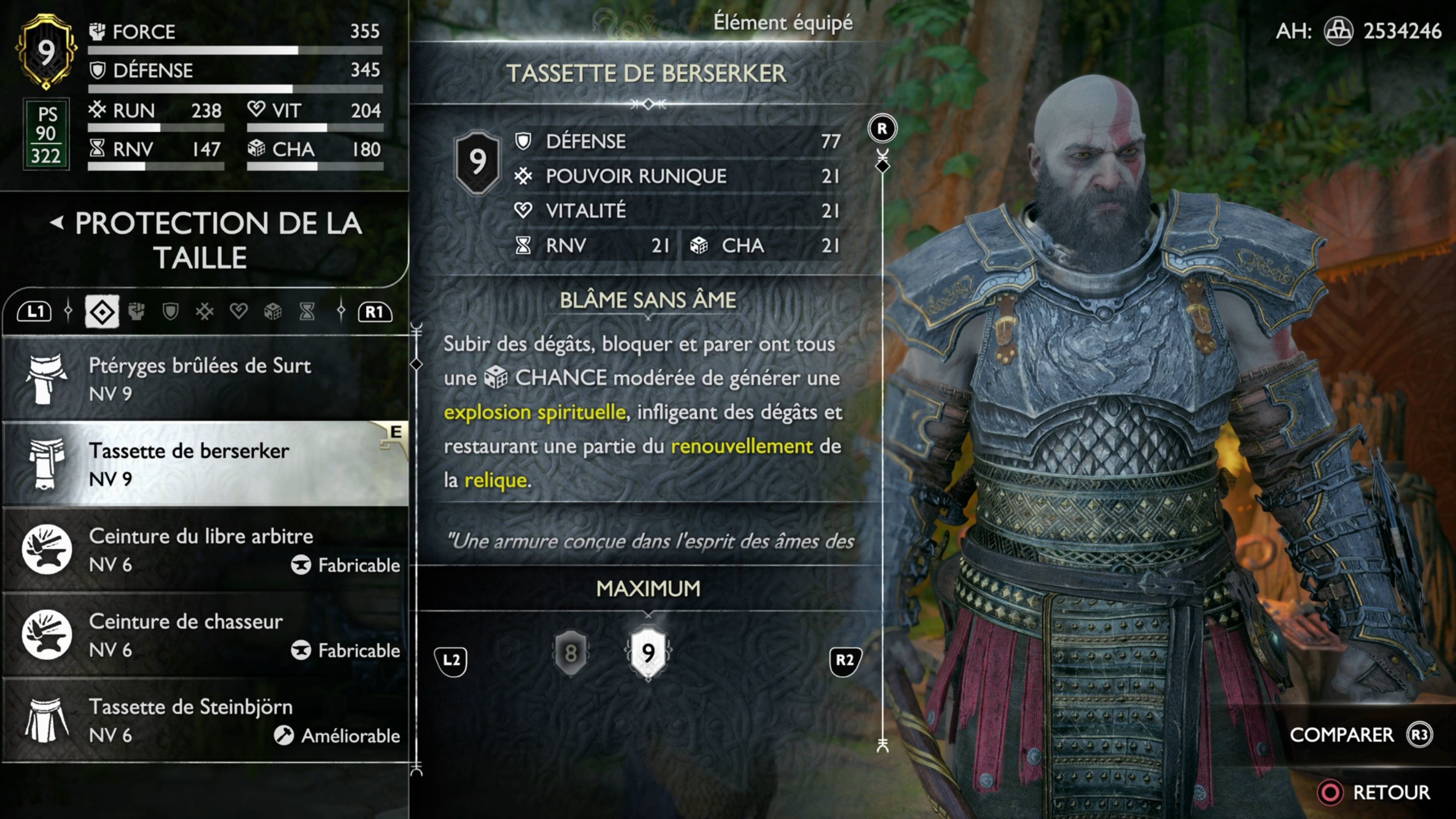 Meilleures armures God of War Ragnarok Armure Berserker, set Steinbjorn... Où toutes les