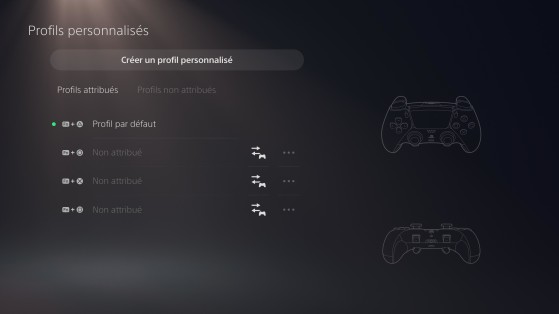 DualSense Edge: Custom profiles menu - Millennium