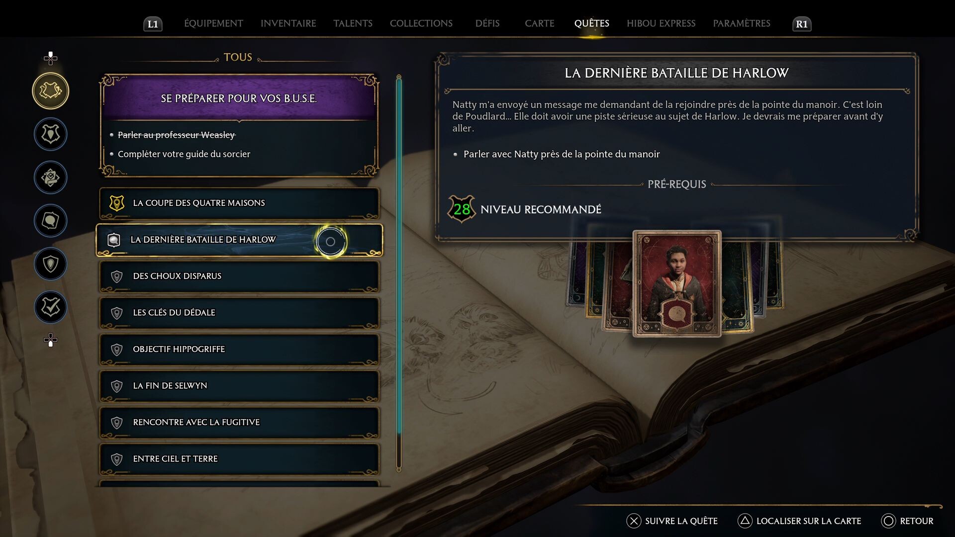 Théophilus Harlow Hogwarts Legacy La dernière bataille, comment le battre ? Millenium
