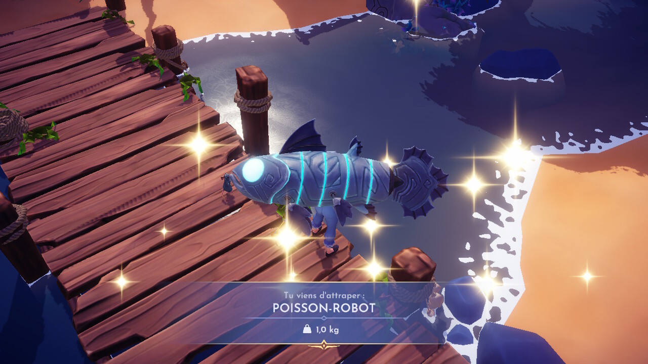 DLC Disney Dreamlight Valley Nuisance sonore métallique, escargot de mer, morceau de plastique