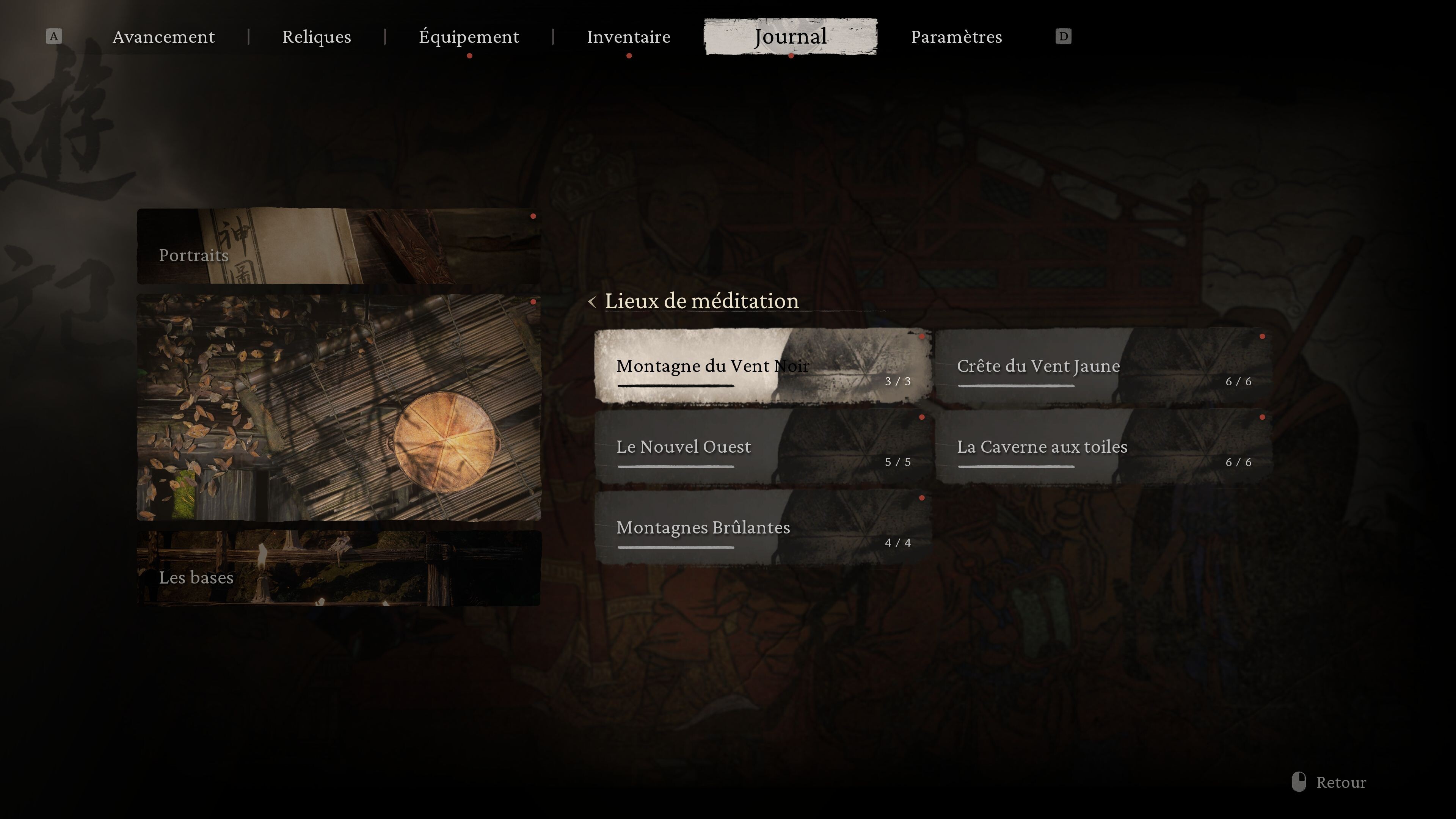 Lieux de méditation Black Myth Wukong Où tous les trouver dans chaque chapitre ? Millenium
