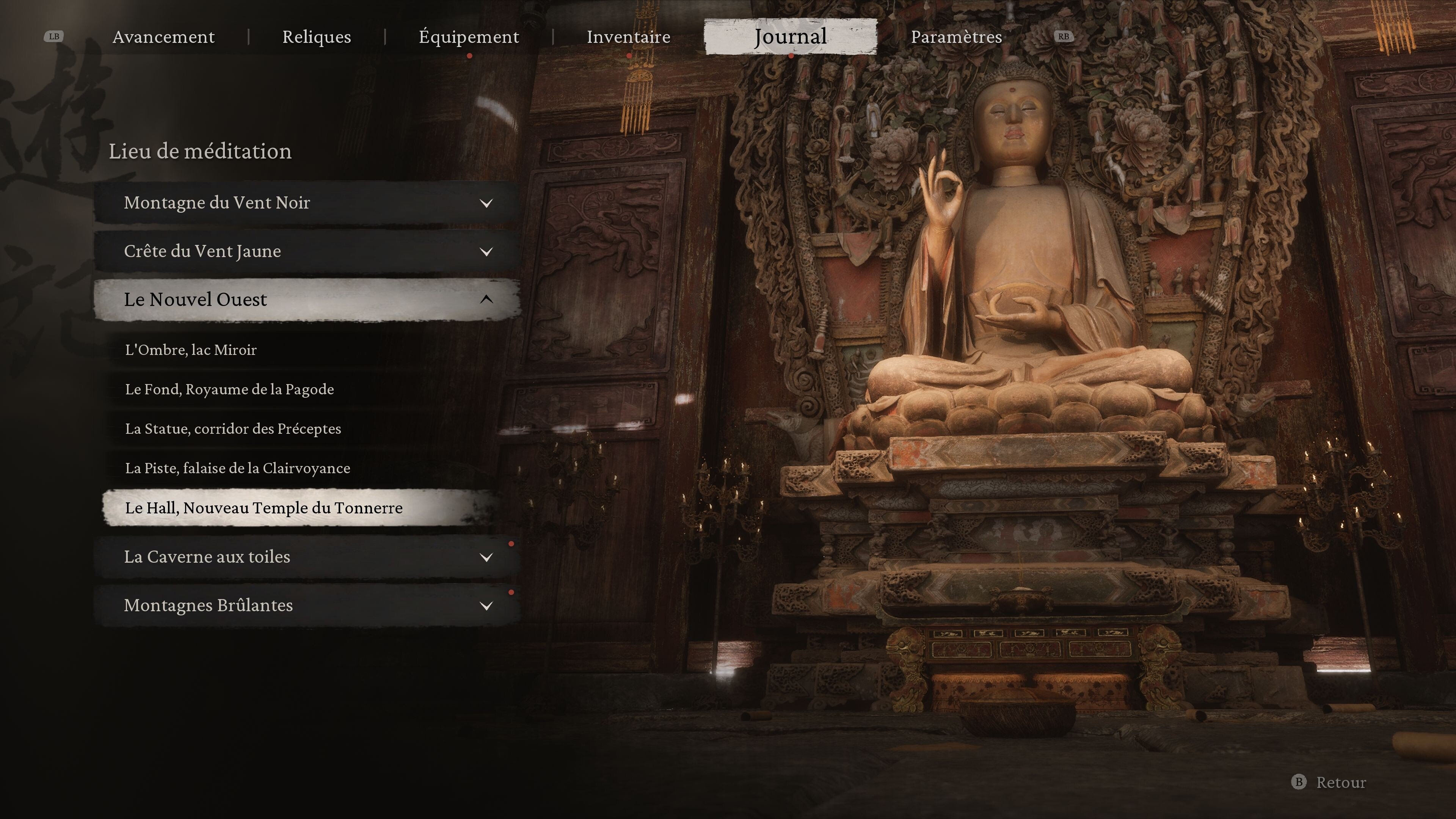 Lieux de méditation Black Myth Wukong Où tous les trouver dans chaque chapitre ? Millenium