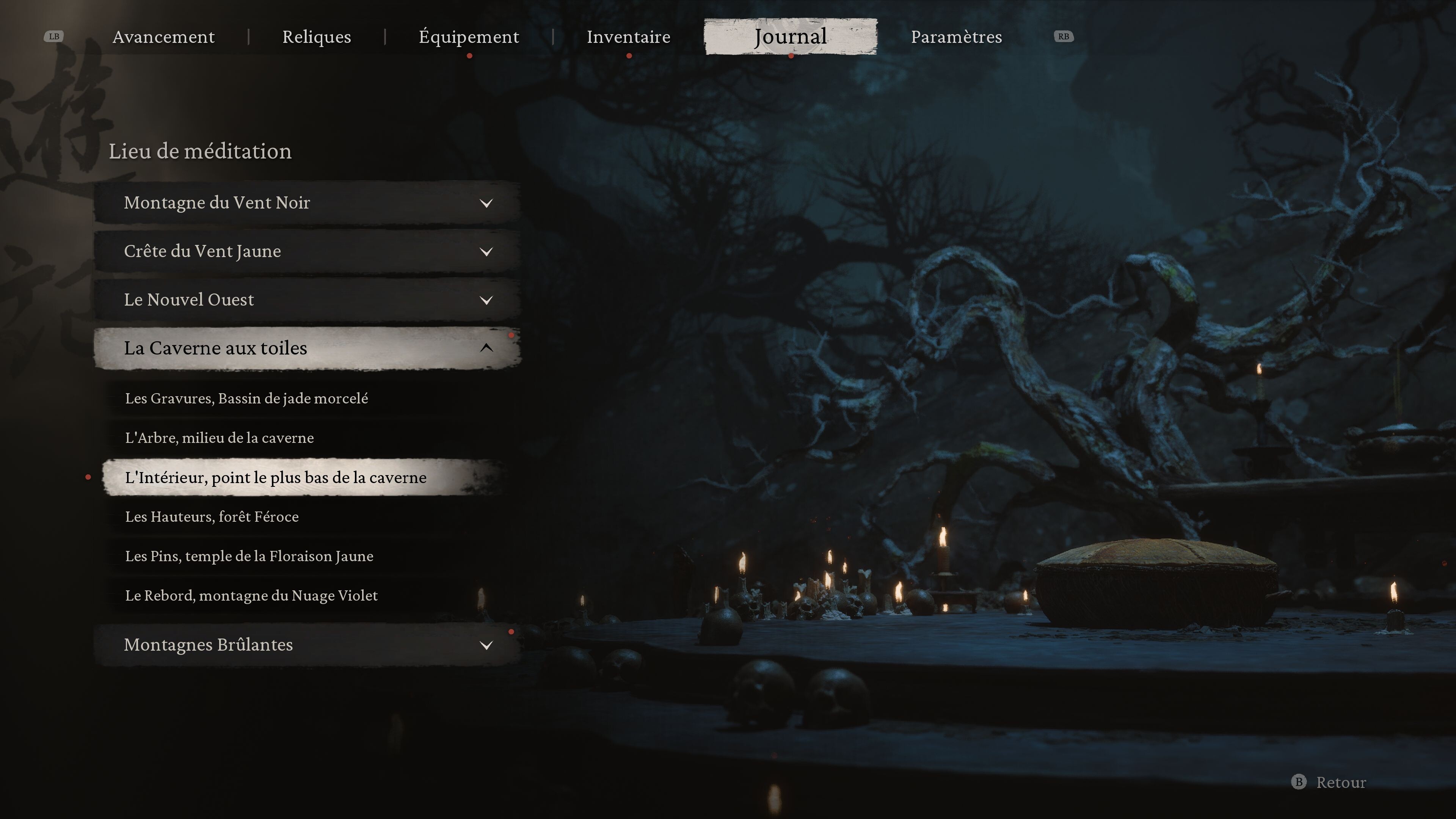 Lieux de méditation Black Myth Wukong Où tous les trouver dans chaque chapitre ? Millenium