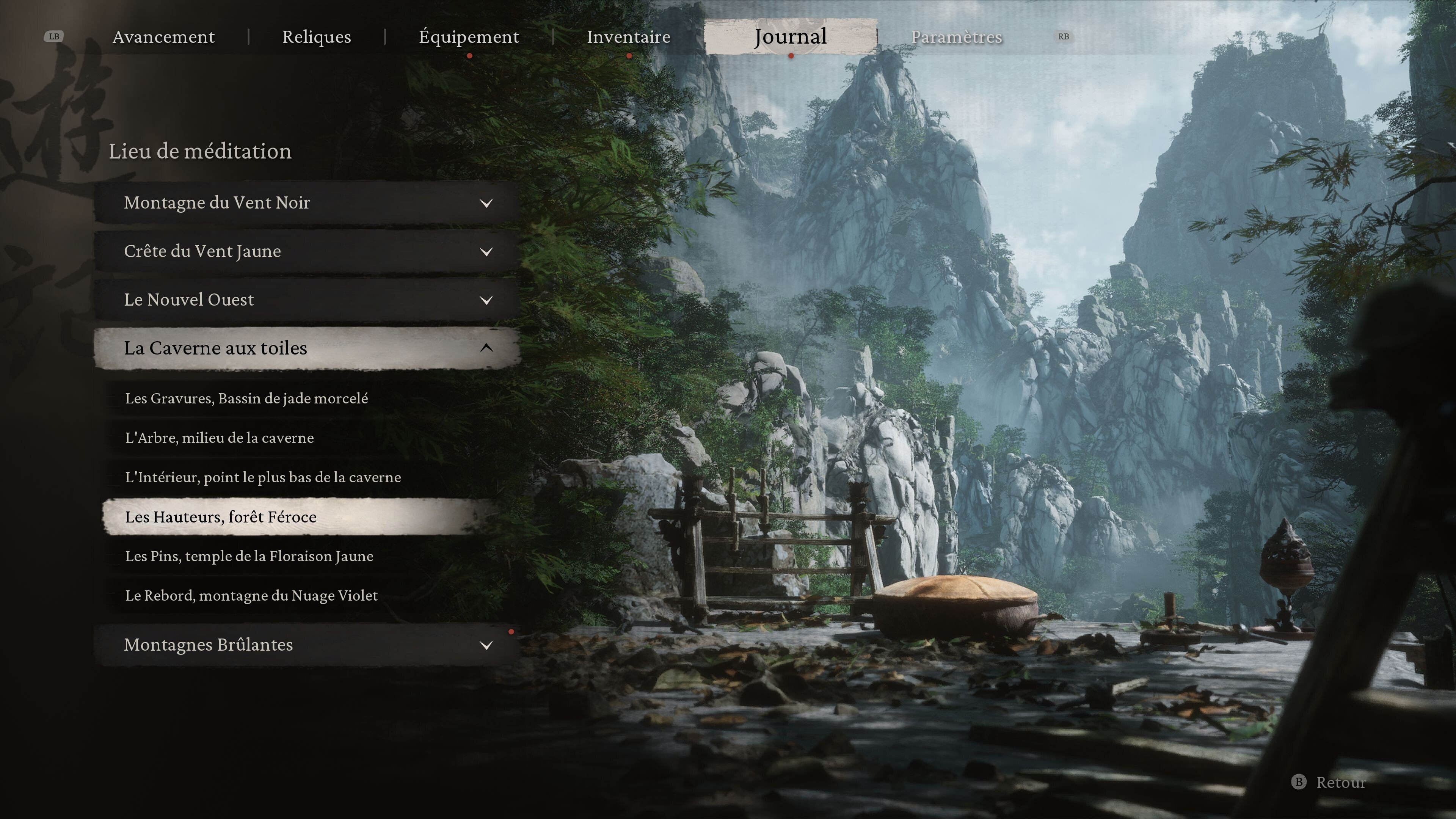 Lieux de méditation Black Myth Wukong Où tous les trouver dans chaque chapitre ? Millenium