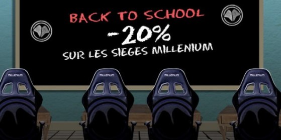 Back to school : promo siège Millenium