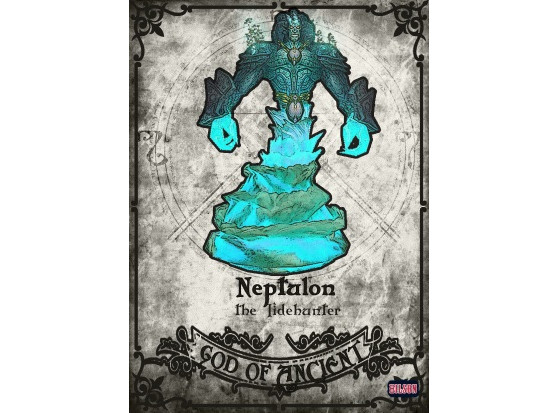 Neptulon, représenté dans un FanArt de Hilson - Hearthstone